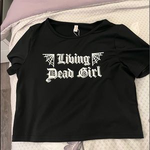 Romwe Living Dead Girl T Shirt